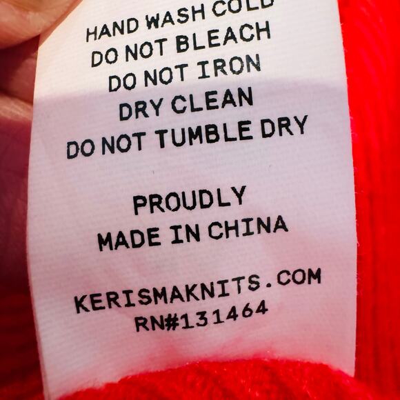 Kerisma RYU Dolman Pink Red Oversized G550 Sweater Sz M / L - Picture 13 of 15